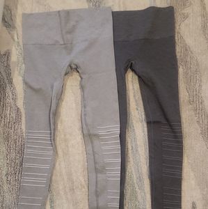 2 pair Blanqi postpartum and maternity leggings